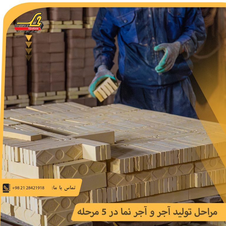 مراحل تولید آجر و آجر نما در 5 مرحله | آجر محک تهران 49 مراحل تولید آجر و آجر نما در 5 مرحله